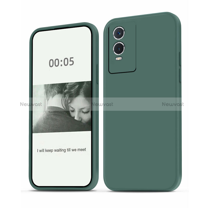 Ultra-thin Silicone Gel Soft Case 360 Degrees Cover YK4 for Vivo Y74s 5G