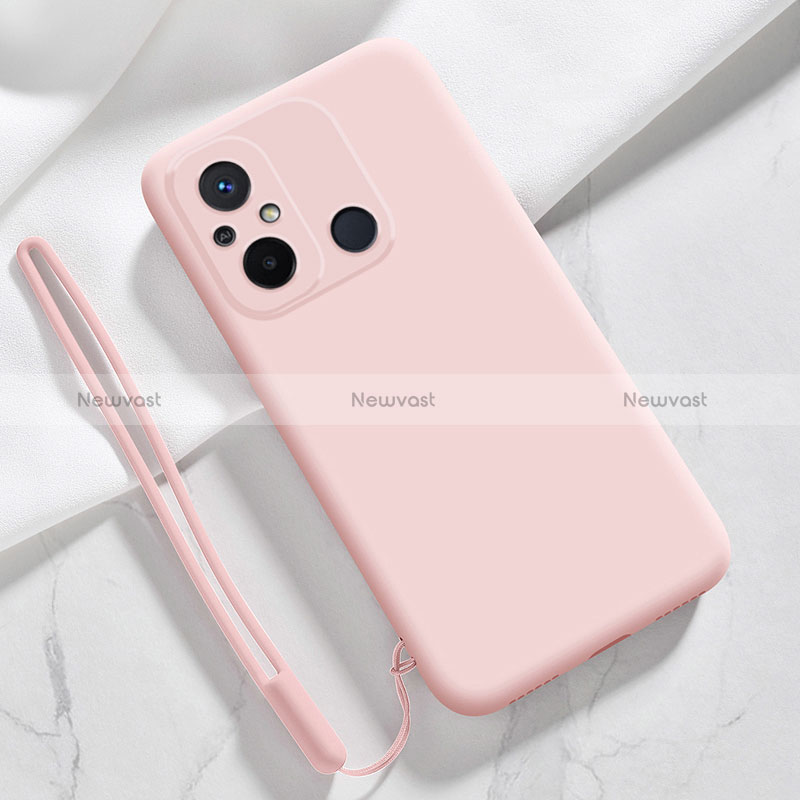 Ultra-thin Silicone Gel Soft Case 360 Degrees Cover YK4 for Xiaomi Poco C55 Pink