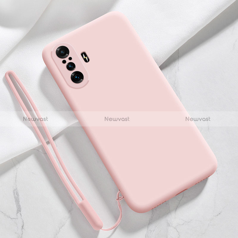 Ultra-thin Silicone Gel Soft Case 360 Degrees Cover YK4 for Xiaomi Poco F3 GT 5G Pink