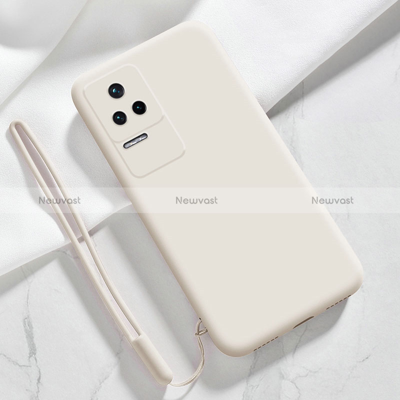 Ultra-thin Silicone Gel Soft Case 360 Degrees Cover YK4 for Xiaomi Poco F4 5G White