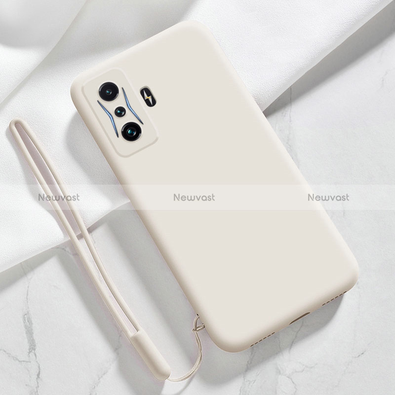 Ultra-thin Silicone Gel Soft Case 360 Degrees Cover YK4 for Xiaomi Poco F4 GT 5G White