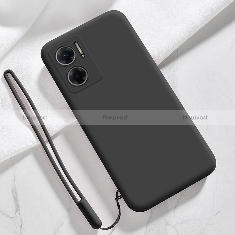 Ultra-thin Silicone Gel Soft Case 360 Degrees Cover YK4 for Xiaomi Redmi 10 5G Black