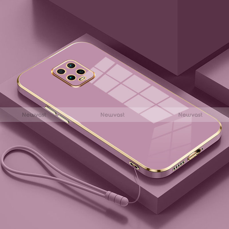 Ultra-thin Silicone Gel Soft Case 360 Degrees Cover YK4 for Xiaomi Redmi 10X Pro 5G Clove Purple