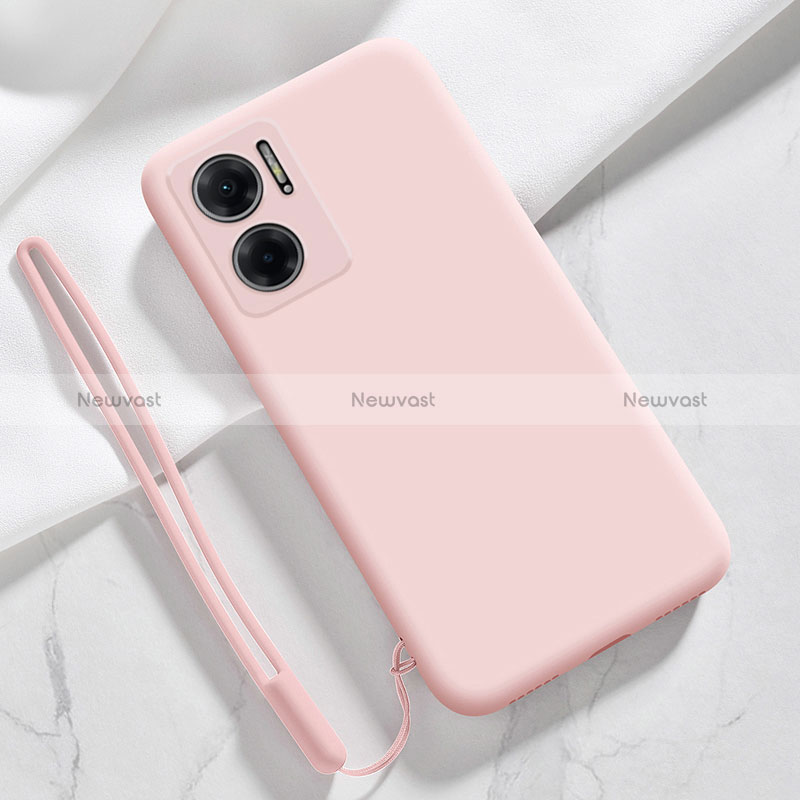 Ultra-thin Silicone Gel Soft Case 360 Degrees Cover YK4 for Xiaomi Redmi 11 Prime 5G Pink