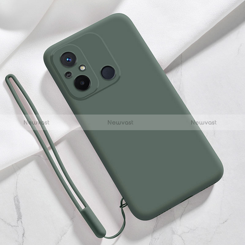 Ultra-thin Silicone Gel Soft Case 360 Degrees Cover YK4 for Xiaomi Redmi 11A 4G Midnight Green