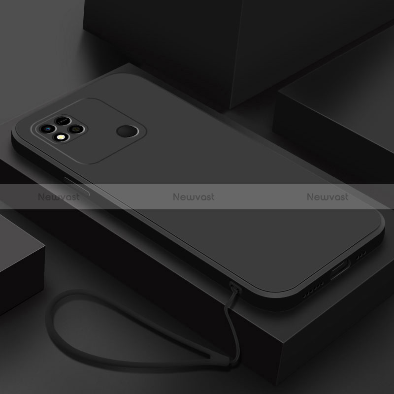 Ultra-thin Silicone Gel Soft Case 360 Degrees Cover YK4 for Xiaomi Redmi 9 India Black