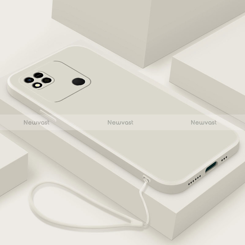 Ultra-thin Silicone Gel Soft Case 360 Degrees Cover YK4 for Xiaomi Redmi 9 India White