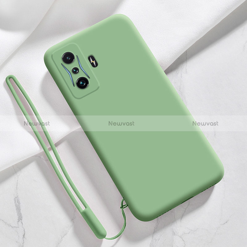 Ultra-thin Silicone Gel Soft Case 360 Degrees Cover YK4 for Xiaomi Redmi K50 Gaming 5G Matcha Green