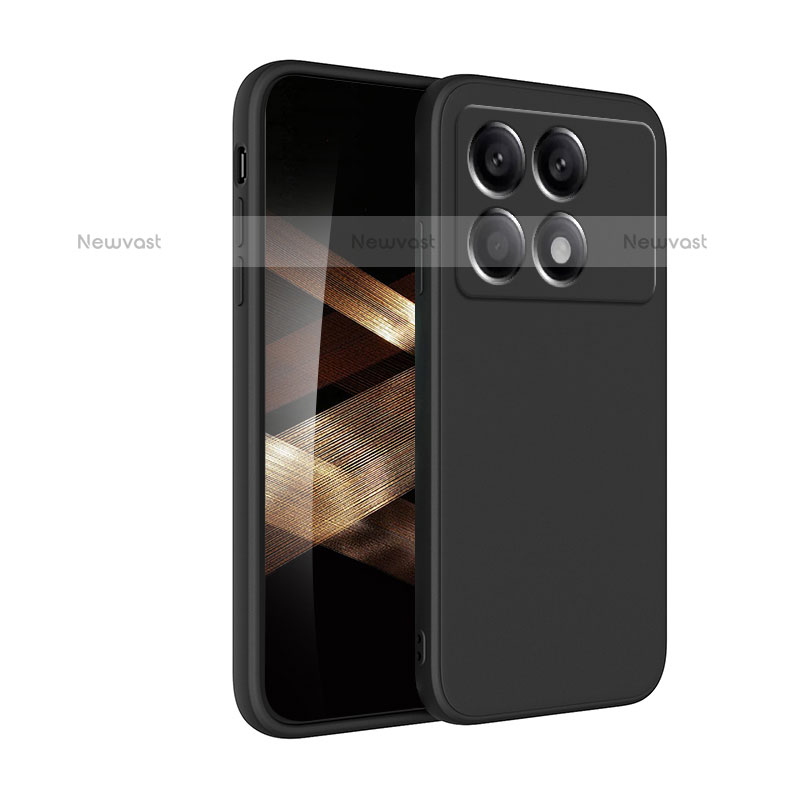 Ultra-thin Silicone Gel Soft Case 360 Degrees Cover YK4 for Xiaomi Redmi K70E 5G Black