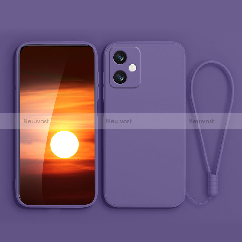 Ultra-thin Silicone Gel Soft Case 360 Degrees Cover YK4 for Xiaomi Redmi Note 12R Pro 5G Purple