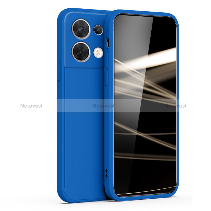 Ultra-thin Silicone Gel Soft Case 360 Degrees Cover YK4 for Xiaomi Redmi Note 13 5G Blue