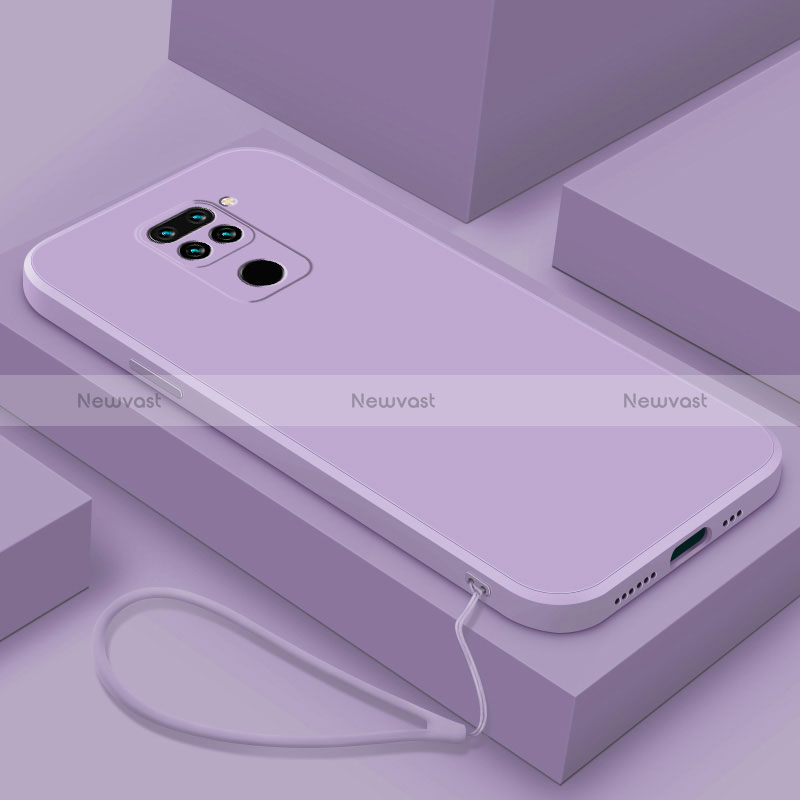 Ultra-thin Silicone Gel Soft Case 360 Degrees Cover YK4 for Xiaomi Redmi Note 9 Purple