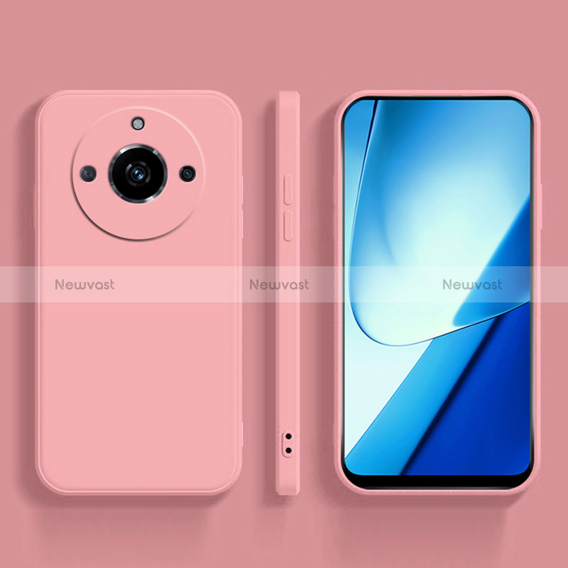 Ultra-thin Silicone Gel Soft Case 360 Degrees Cover YK5 for Realme 11 Pro 5G Pink