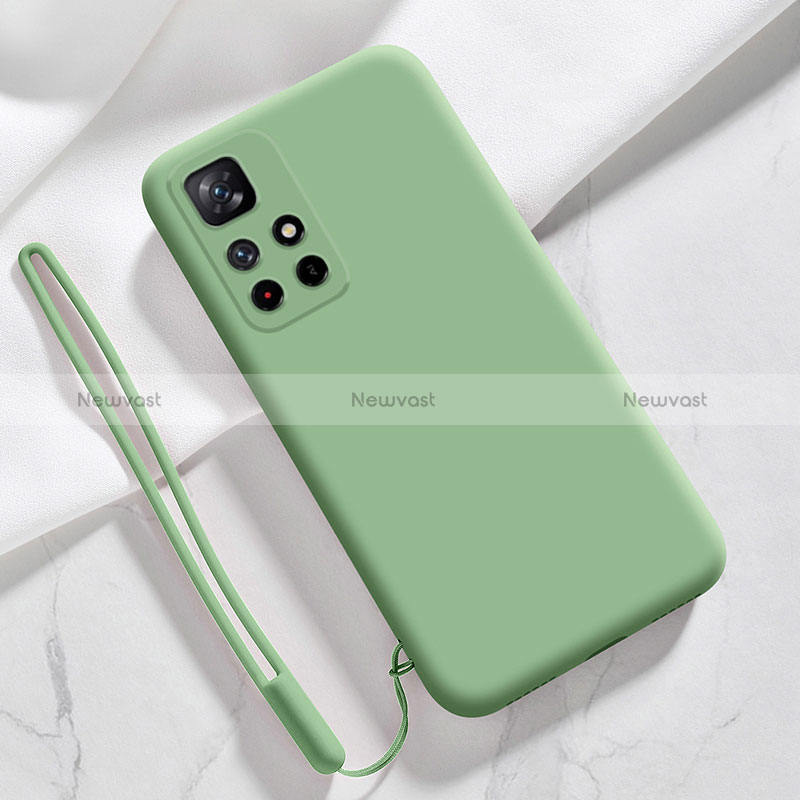 Ultra-thin Silicone Gel Soft Case 360 Degrees Cover YK5 for Xiaomi Poco M4 Pro 5G Green