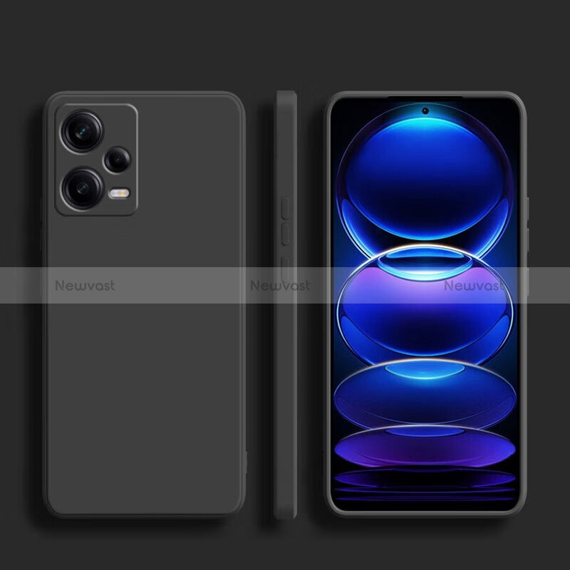 Ultra-thin Silicone Gel Soft Case 360 Degrees Cover YK5 for Xiaomi Redmi Note 12 5G Black
