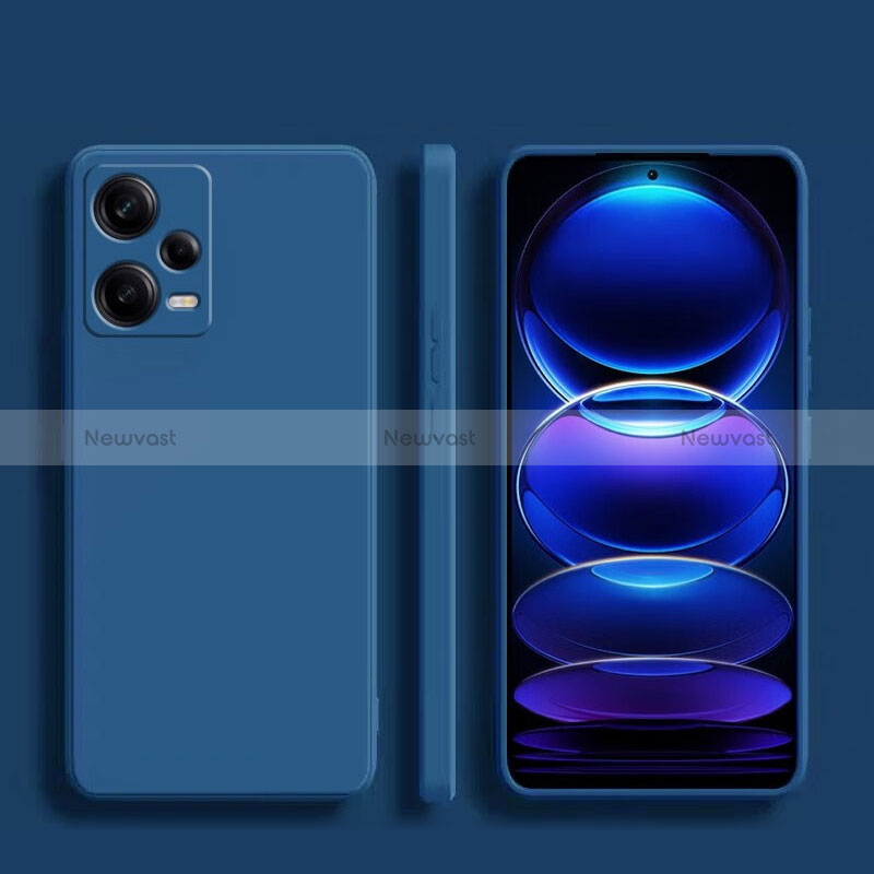 Ultra-thin Silicone Gel Soft Case 360 Degrees Cover YK5 for Xiaomi Redmi Note 12 5G Blue