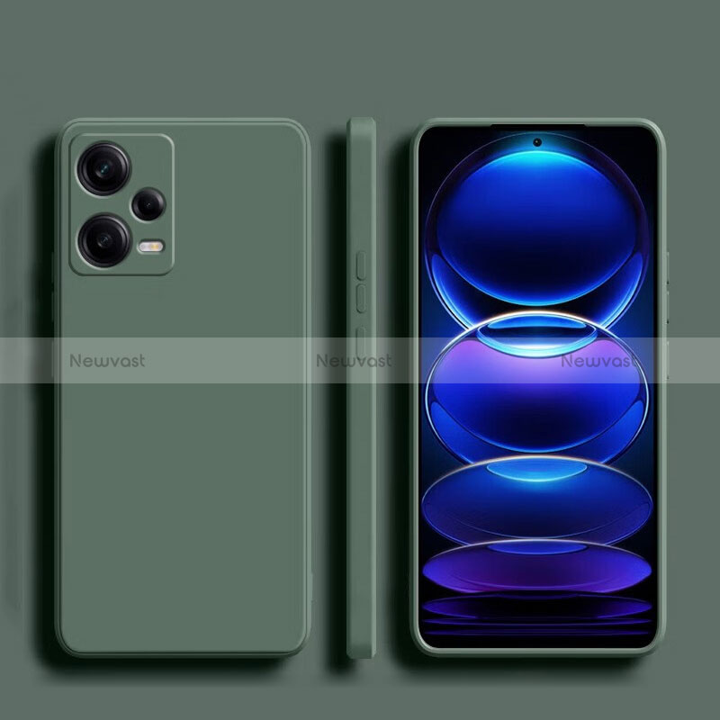 Ultra-thin Silicone Gel Soft Case 360 Degrees Cover YK5 for Xiaomi Redmi Note 12 Pro 5G Green