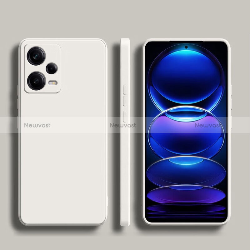 Ultra-thin Silicone Gel Soft Case 360 Degrees Cover YK5 for Xiaomi Redmi Note 12 Pro 5G White