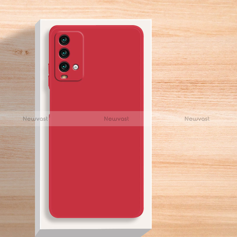 Ultra-thin Silicone Gel Soft Case 360 Degrees Cover YK5 for Xiaomi Redmi Note 9 4G Red