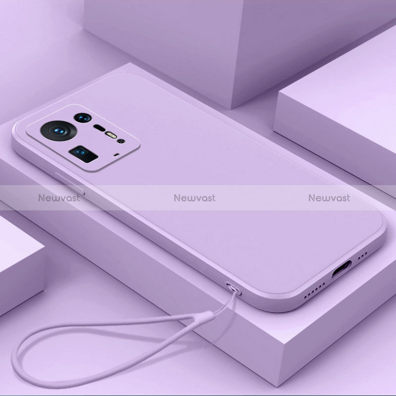 Ultra-thin Silicone Gel Soft Case 360 Degrees Cover YK6 for Xiaomi Mi Mix 4 5G Clove Purple