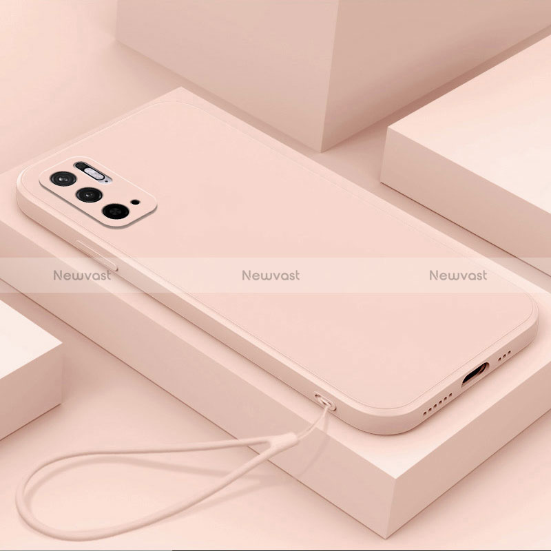 Ultra-thin Silicone Gel Soft Case 360 Degrees Cover YK6 for Xiaomi POCO M3 Pro 5G Pink