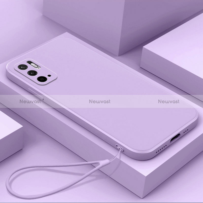 Ultra-thin Silicone Gel Soft Case 360 Degrees Cover YK6 for Xiaomi POCO M3 Pro 5G Purple