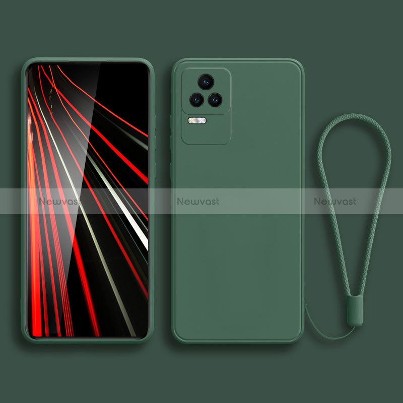 Ultra-thin Silicone Gel Soft Case 360 Degrees Cover YK6 for Xiaomi Redmi K50 5G Midnight Green