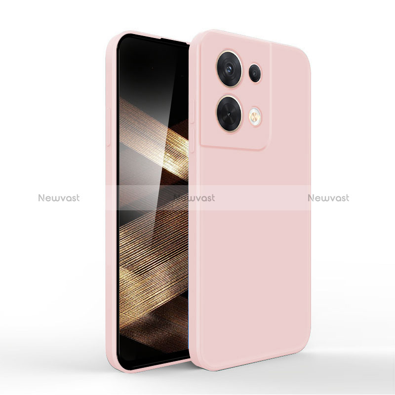 Ultra-thin Silicone Gel Soft Case 360 Degrees Cover YK6 for Xiaomi Redmi Note 13 5G Pink