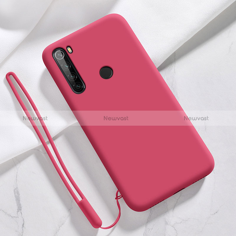 Ultra-thin Silicone Gel Soft Case 360 Degrees Cover YK6 for Xiaomi Redmi Note 8 (2021) Red