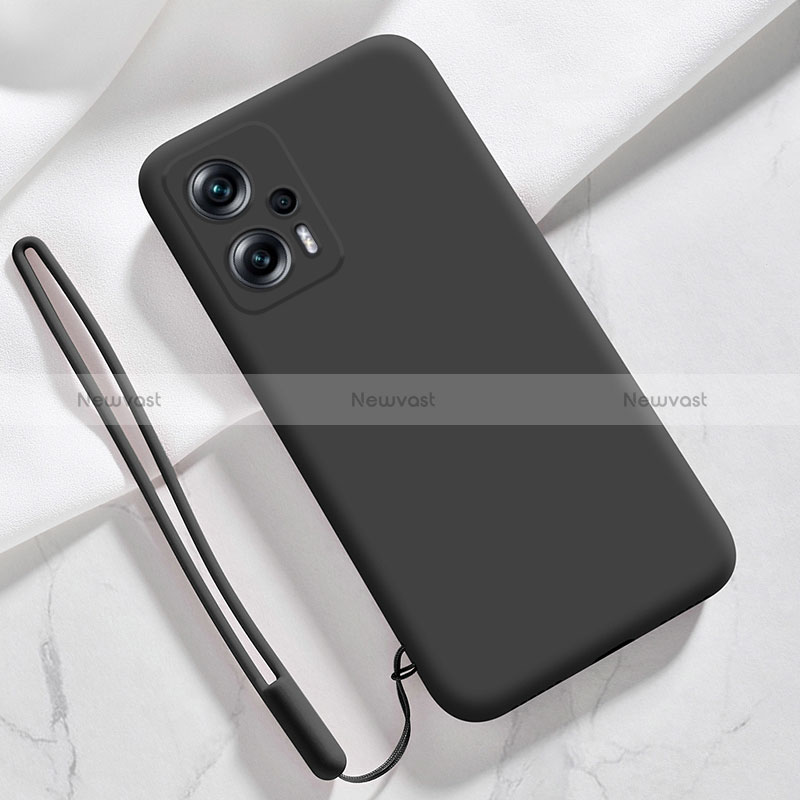 Ultra-thin Silicone Gel Soft Case 360 Degrees Cover YK7 for Xiaomi Poco X4 GT 5G Black