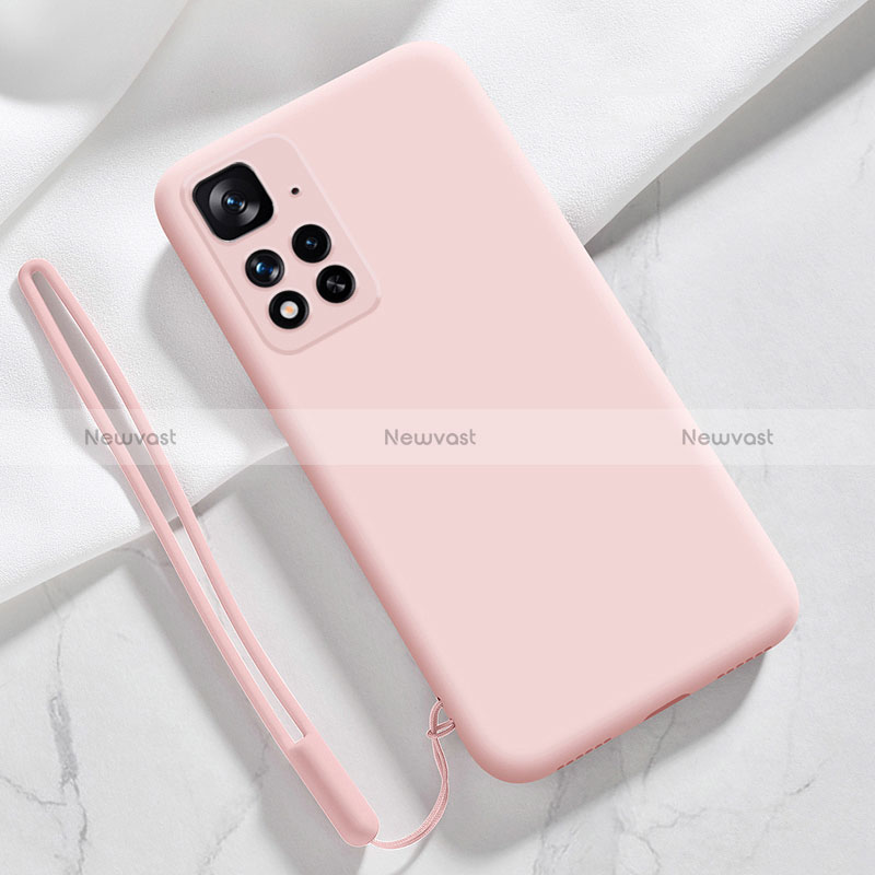 Ultra-thin Silicone Gel Soft Case 360 Degrees Cover YK7 for Xiaomi Poco X4 NFC Rose Gold