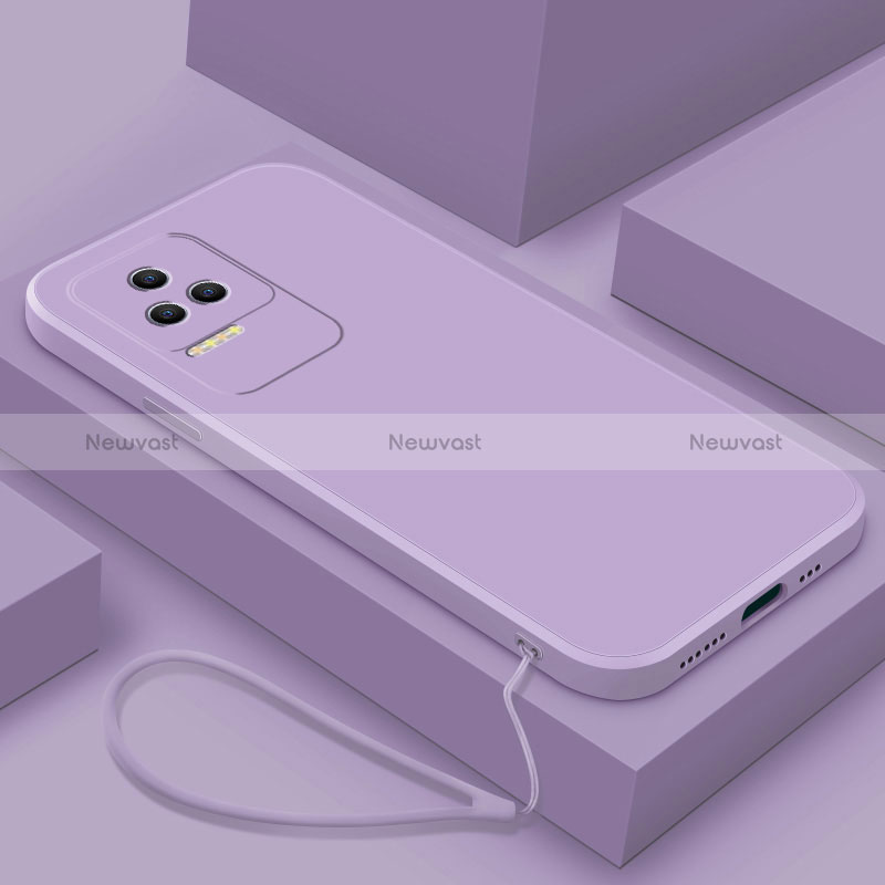 Ultra-thin Silicone Gel Soft Case 360 Degrees Cover YK7 for Xiaomi Redmi K50 Pro 5G Clove Purple