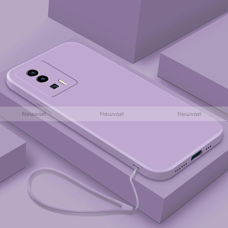 Ultra-thin Silicone Gel Soft Case 360 Degrees Cover YK7 for Xiaomi Redmi K60 5G Purple