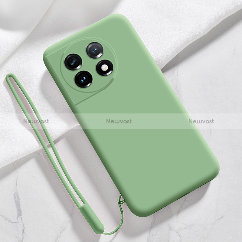 Ultra-thin Silicone Gel Soft Case 360 Degrees Cover YK8 for OnePlus Ace 2 5G Green