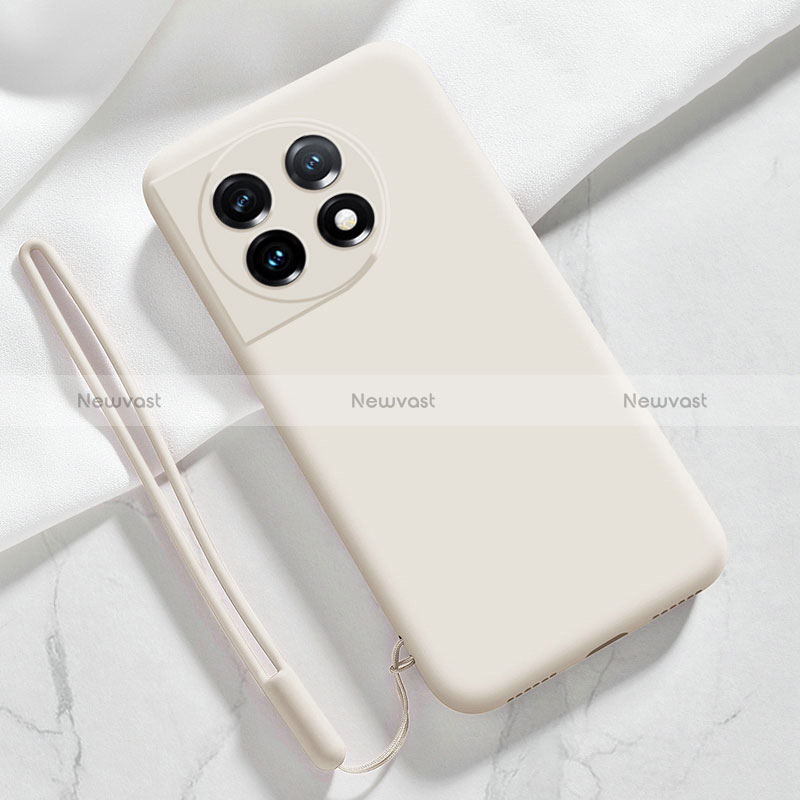 Ultra-thin Silicone Gel Soft Case 360 Degrees Cover YK8 for OnePlus Ace 2 Pro 5G White