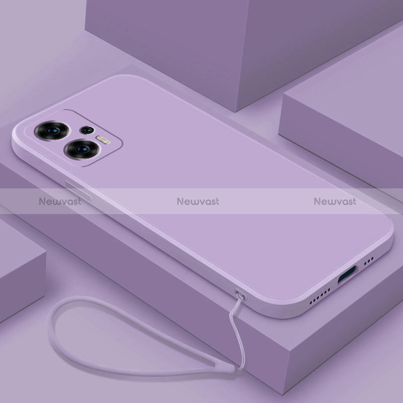 Ultra-thin Silicone Gel Soft Case 360 Degrees Cover YK8 for Xiaomi Poco X4 GT 5G Clove Purple