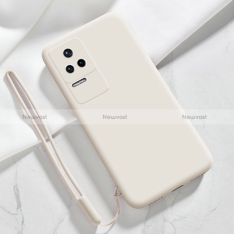 Ultra-thin Silicone Gel Soft Case 360 Degrees Cover YK8 for Xiaomi Redmi K50 5G White