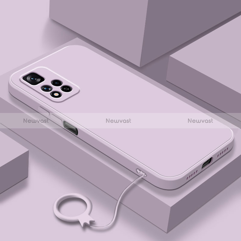 Ultra-thin Silicone Gel Soft Case 360 Degrees Cover YK8 for Xiaomi Redmi Note 11 Pro+ Plus 5G Clove Purple
