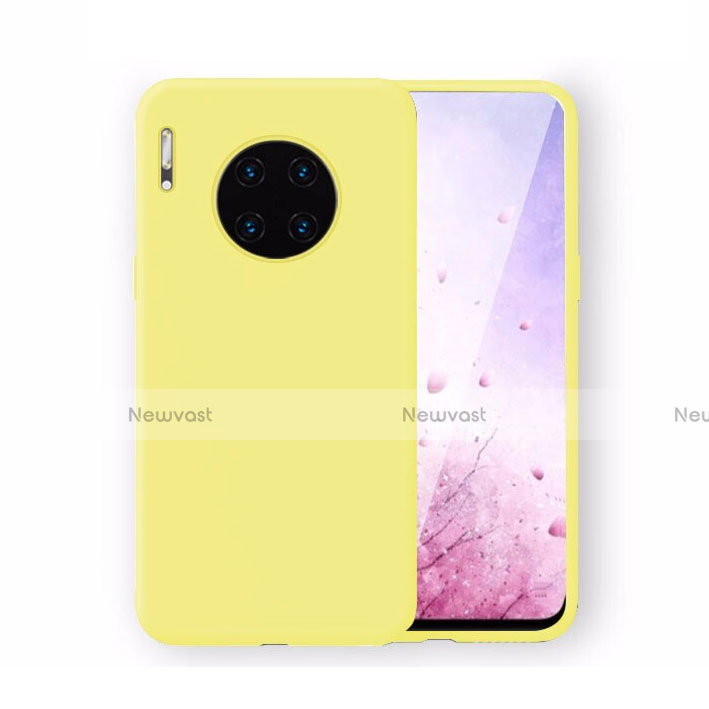 Ultra-thin Silicone Gel Soft Case 360 Degrees Cover Z04 for Huawei Mate 30E Pro 5G Yellow