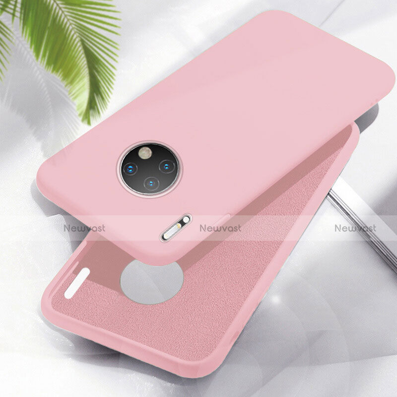 Ultra-thin Silicone Gel Soft Case 360 Degrees Cover Z05 for Huawei Mate 30 Pro Pink