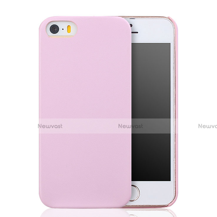 Ultra-thin Silicone Gel Soft Case 360 Degrees for Apple iPhone 5S Pink