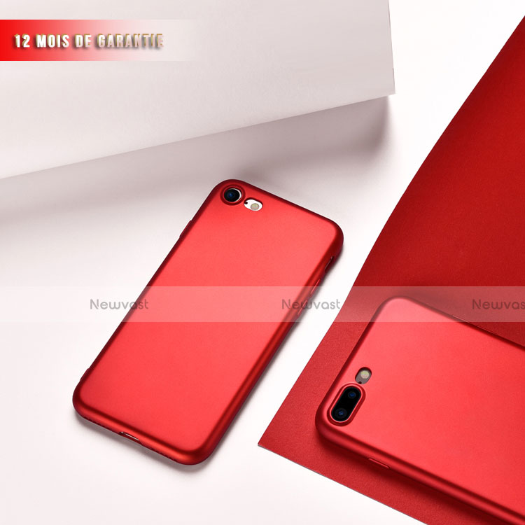 Ultra-thin Silicone Gel Soft Case 360 Degrees for Apple iPhone 7 Red