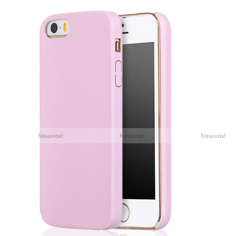 Ultra-thin Silicone Gel Soft Case 360 Degrees for Apple iPhone SE Pink