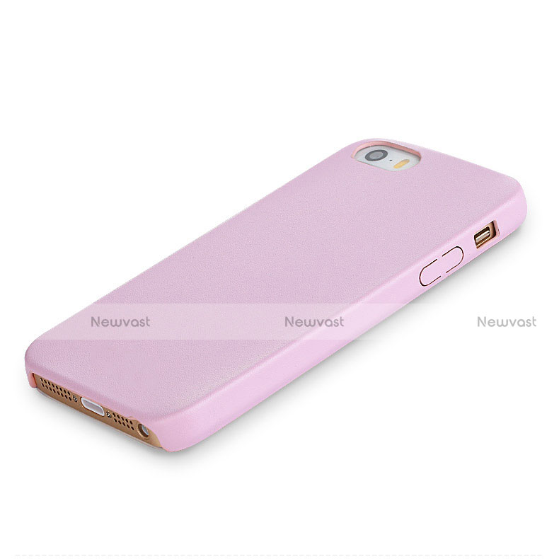 Ultra-thin Silicone Gel Soft Case 360 Degrees for Apple iPhone SE Pink