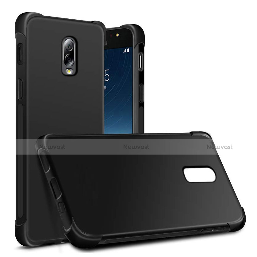 Ultra-thin Silicone Gel Soft Case 360 Degrees for Samsung Galaxy C7 (2017) Black