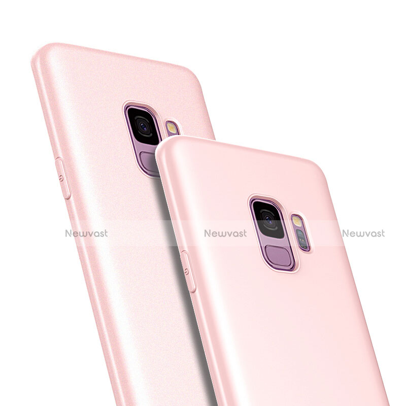 Ultra-thin Silicone Gel Soft Case 360 Degrees for Samsung Galaxy S9 Pink