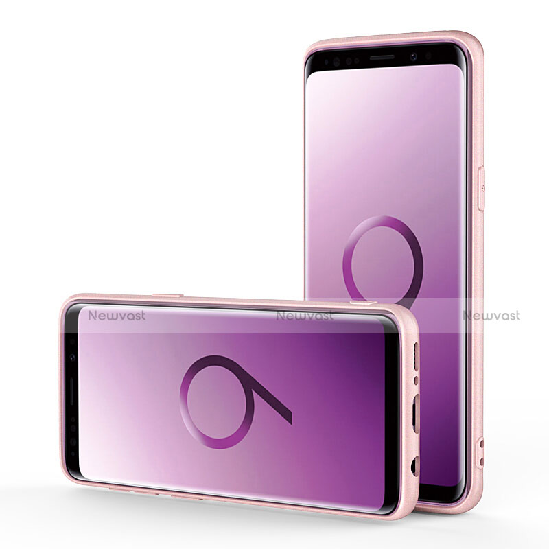 Ultra-thin Silicone Gel Soft Case 360 Degrees for Samsung Galaxy S9 Pink