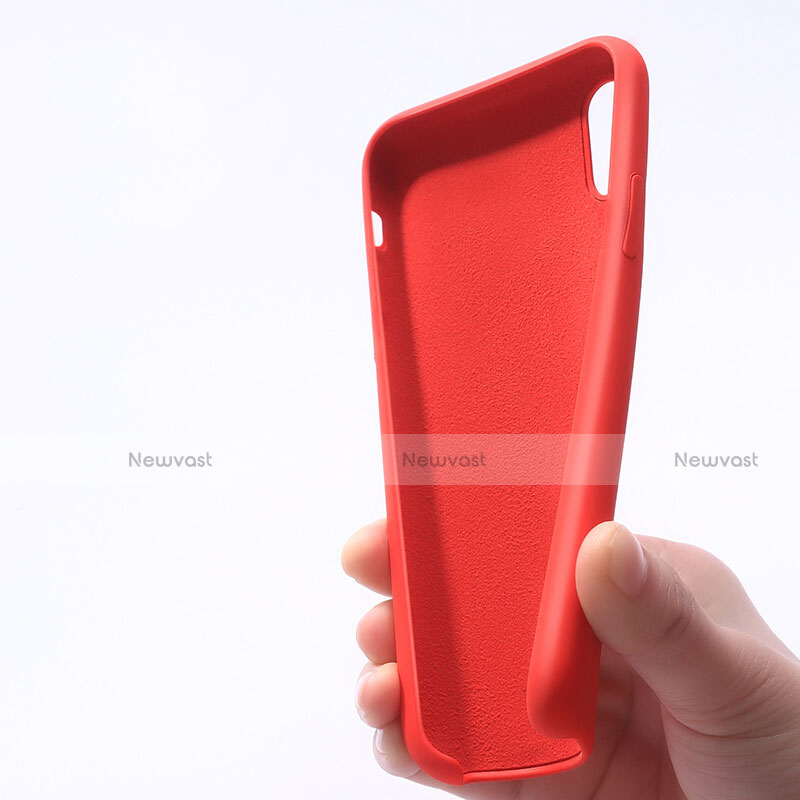 Ultra-thin Silicone Gel Soft Case 360 Degrees M02 for Apple iPhone Xs Red