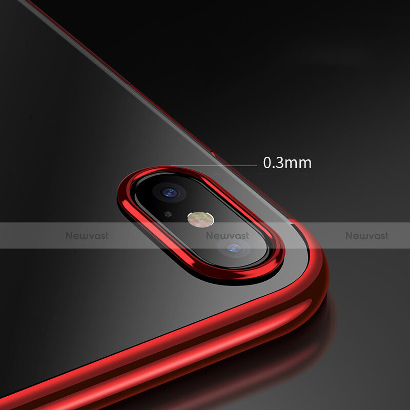 Ultra-thin Silicone Gel Soft Case 360 Degrees R02 for Apple iPhone Xs Max Red