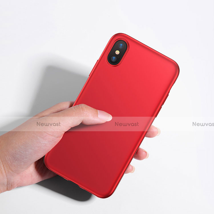 Ultra-thin Silicone Gel Soft Case C01 for Apple iPhone Xs Red